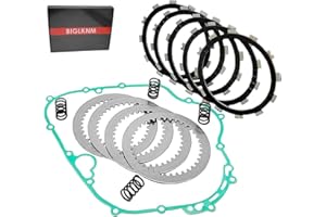 BIGLKNM Clutch Kit Friction Plates & Heavy Duty Springs Gasket for Bayou 300 KLF 300 KLF300 A/B/C 1986-2005 Lakota 300 KEF 300 KEF300 A/B 1995-2003