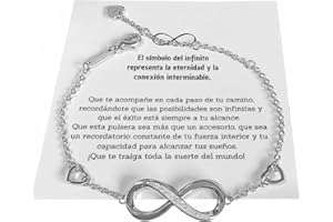INFINITLIVING Pulsera Infinito Mujer Plata de Ley 925 con Circonitas – Tendencia y Joya Elegante – Regalo Original para Novia, Madre, Amiga o Hermana – Incluye Caja de Regalo, Bolsa y Tarjeta