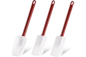MASTEYMOH Rubber Spatula, High Heat Resistant Silicone Scraper Spoon Commercial Spatula for Cooking Set of 3