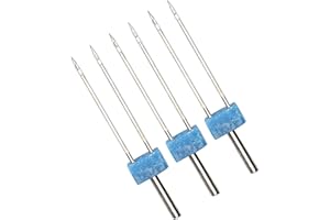 SHANRYA Aguja para Máquina de Coser, Agujas Gemelas de Máquina Coser Agujas Dobles Agujas Gemelas de Estiramiento Enhebrado Y Enganche de Puntadas para Máquinas de Coser(Aguja Doble 4mm-3 Piezas/Bolsa)