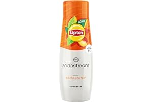 SodaStream Concentré Lipton Ice Tea Saveur Pêche pour Machine à Eau Pétillante et Soda | Préparez jusqu'à 9 Litres de Lipton en Quelques Secondes, Goût Original, 440ml