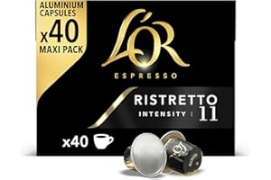 L'Or Espresso Café Cápsulas Ristretto - 40 Cápsulas Compatibles Nespresso