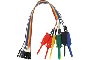 Create idea 10 szt. Analizator logiczny hak testowy zacisk chwytak przewody rozruchowe i styki interfejsu SOIC IC hak testowy zacisk zworka do precyzyjnego testowania obwodów / testowania zasilania