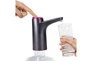 ALLOMN Electric Water Dispenser, 600ml USB Rechargeable Electric Drinking Water Pump Wireless Water Dispenser Pump Automatic Water Bottle Pump for Home Office RV