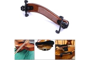 STYDDI Violin Shoulder Rest for 4/4, 3/4 Sizes, Collapsible, Adjustable Universal Violin Shoulder Pad for Height and Angle