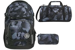 Southbag Coocazoo Porter - Mochila escolar (3 piezas, incluye bolsa de deporte y estuche)