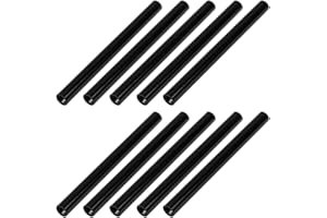 UXCELL sourcingmap 10Pcs M3 x 60mm Round Aluminum Column Alloy Standoff Spacer Stud Fastener for Quadcopter Black