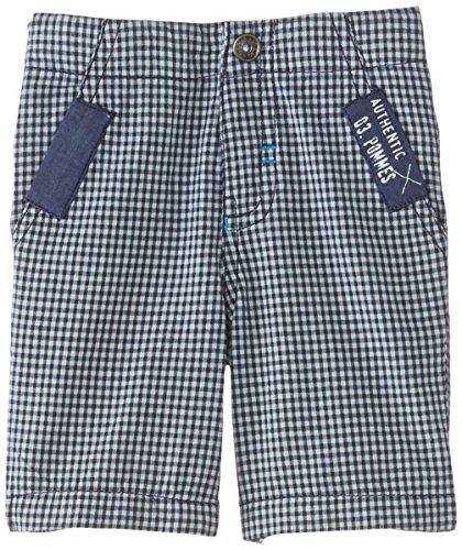 3Pommes Baby-Boys Bermuda Checkered Shorts, Navy Blue, 18-24 months (Manufacturer Size:2 Years)