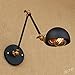 Produktbild Lithx Vintage Industrielle Metall Wand Licht Schatten mit Verstellbarer Kopf Doppel Schwinge Wandleuchte Lampe für Cafe Küche Wohnzimmer