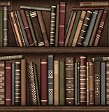 Brewster FD40545 - Librería Wallpaper - Marrón