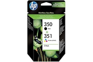 HP Hewlett Packard OfficeJet J 5742 (350351 / SD412EE) Lot de 2 têtes d'impression (noir, cyan, magenta, jaune)