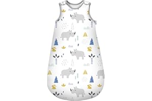 Mosebears Śpiwór zimowy dla niemowląt, 2,5 Tog, 100% bawełny, różne rozmiary od urodzenia do 18 miesięcy, całoroczny