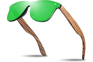 KITHDIA Polarizadas Madera Gafas De Sol Hombre/Mujer UV400 Protección S5029