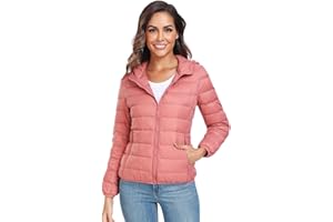 Teemie Damen Steppjacke Leichte Übergangsjacke Jacke Daunenjacke Daunen Lightweight Daunenoptik Für Frauen Parka Funktionsjacke Mit Kapuze S-XXL