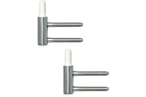 Gedotec Einbohrband Variant-Rahmenteil V 3400 WF für Drehtüren | Stahl verzinkt | Anschlag DIN links & rechts | Tragkraft 40 kg | 2 Stück - Türbander für Zimmertüren - Innentüren an Holz-Zargen