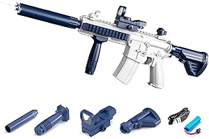 AIPINVIP Electric Water Gun Powerful Long Distance Up to 10 M Range,Automatic Water Gun That Can Hold Water Bottles,Full Auto Water Pistol for Adults Kids Boys Girls Summer Outdoor Beach Pool Party