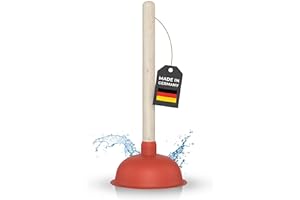 Klangfeiler® Sink & Drain Plunger - 140mm & Extra Strong - Made in Germany - Suction cup cleaner for sinks, showers & more
