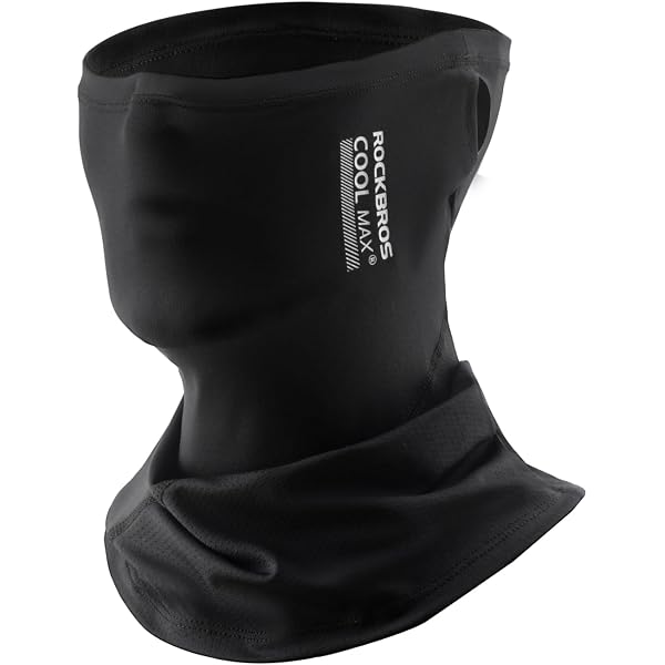 Couvre-cou/cagoule ROCKBROS - Lycra Chinlon Brossé 250g - Coupe-vent, Respirant - Pour Moto, Ski, Vélo, Course - Homme/femme, 3 Couleurs