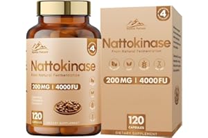 MYSTIC NATURE Nattokinase 120 Capsules | 200 MG 4000 FU Per Capsule | 100% Natural Vegan Non-GMO | Protein Enzyme from Japanese Natto | New & Improved Formula | 4 Months Supply
