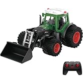 Oyuncak 2.4GHz Uzaktan Kumandalı 1:24 &Ouml;l&ccedil;ek Şarjlı Rc Trakt&ouml;r Forklift Aparatlı - Oyuncak Kep&ccedil;e Trakt&ouml;r (Kep&ccedil;e Aparatlı)