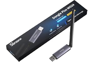 SONOFF Zigbee 3.0 USB Dongle Plus MG24, Zigbee-koordinator och router med EFR32MG24-chip, 3dBi-antenn, stöder hemassistent, Zigbee2MQTT, openHAB
