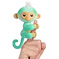 Fingerlings 2023 NEW Interactive Baby Monkey Reacts to Touch – 70+ Sounds & Reactions – Ava (Teal)
