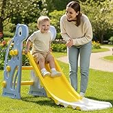 Lifelong Cuppy Slide for Kids (2–4 Years) | Compact Indoor & Outdoor Baby | Durable Plastic & Rounded Edges Slide with Anti-Slip Steps | Stable Design