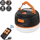 Lanktoo 2-in-1 Wiederaufladbare Camping-Laterne & Powerbank für Wandern, Angeln, Notfälle – Super hell, leicht, wasserabweise