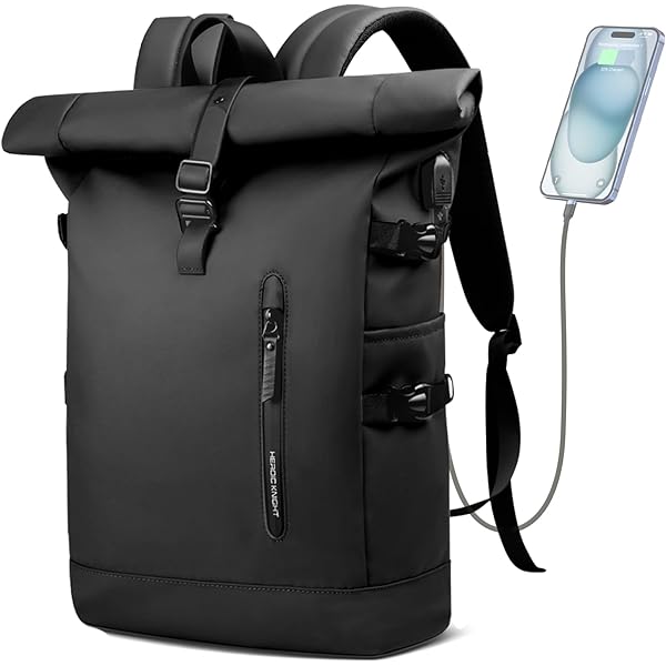 Laptop Compartment Laptop Backpack With Uni Rucksack Roll Top