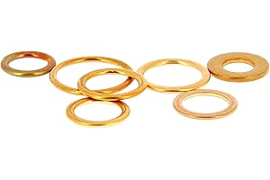 XL PERFORM TOOL XL Tech 300010 7 joints cuivre pour bouchons de vidange - Tous Véhicules - Diamètres 10 à 22 mm