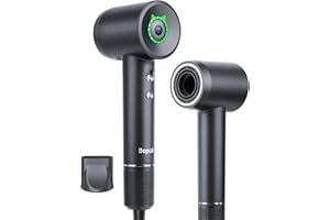 Bopcal Asciugacapelli ad Alta Velocità con 110000RPM- Touch Screen 500 Milioni di Negativi Ionico Asciugacapelli ad Asciugatura Rapida, Phon Capelli Professionale Silenzioso per Viaggi, Regalo