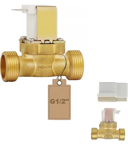 Elettrovalvola Acqua DC12V – Normalmente Chiusa (N/C) – Attacco 1/2 Pollice – Flusso Magnetico - 4