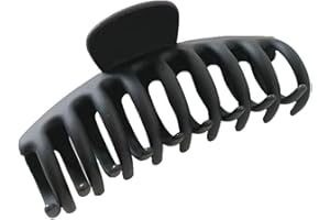 Youning Große Haarklammer,Klaue Clips,Haarspangen,haarspangen mädchen,Unregelmäßige,Rutschfeste Haarnadel,Damen Dicke Haare Klaue Klammern Haarbackenclips 11cm (Schwarz)