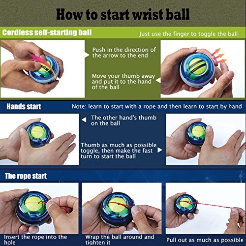 Etopfashion Sport Fitness Ball Armtrainer Fitness-Ball Aluminiumgehäuse - 2