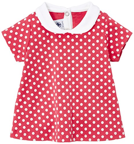 Petit Bateau Baby Girls 0-24m Short Sleeve Blouse -  Pink - 3 Years