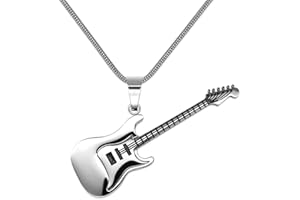 SOULCATS Soul-Cats Colgante Guitarra Eléctrica con Cadena de Acero Inoxidable