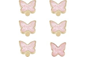 MOROBOR Dekorativa fjäril köksskåp knoppar, 6-pack kreativa byrå låda drag möbler skåp dörr dra handtag enkelt hål zinklegering knoppar möbler tillbehör