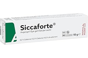 Siccaforte | Gel Intensivo Occhi Secchi con Carbomer | Idratante e Curativo per Occhi Sani | Confortevole sugli Occhi | Sollievo Lungo