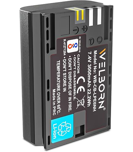 Batería PATONA PROTECT LP-E6 2400mAh - Compatible Con Cámaras Canon EOS 5D, 6D, 7D, R5, R6 Batería PATONA PROTECT LP-E6 2400mAh - Compatible Con Cámaras Canon EOS 5D, 6D, 7D, R5, R6