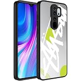 Zore Xioami ile uyumlu Redmi Note 8 Pro Kılıf Aynalı Desenli Kamera Korumalı Parlak Mirror Kapak Yazı