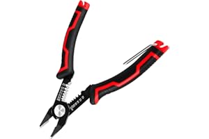 VEMFAY 3 in 1 Seitenschneider und Abisolierzange für 20-10 AWG Kabel, Feste Federn, Anti-Rutsch-Griff, Elektronik Drahtschneider für Feine Drähte, Platinen