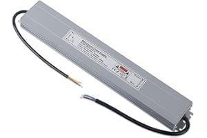 YAYZA! LED Driver 24V 300W Outdoor, Ultra-Slim Waterproof LED Power Supply 12.5A, AC 240V to 24 Volt DC LED Transformer, Constant Voltage Switching PSU, for Indoor Outdoor LED Bulbs Strip Lights
