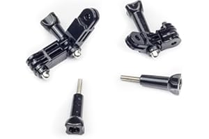 Digicharge Staffa per Gopro Bici Moto Braccio di Regolazione della Staffa Braccio di Estensione per GoPro Hero Hero12 Hero11 Max Hero10 / DJI OSMO Action 3 / Insta360 One/Akaso Action Cam 8 Pezzi