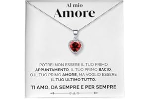SOFIA FERRER Collana Argento 925 Donna, Idee Regalo Donna, Collana Cuore, Regali San Valentino, Compleanno, Anniversario per Fidanzata, Moglie