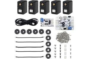 LEWANSOUL LX-16A Full Metal 17kg High Torque Serial Bus Servo Robot Servo with Debug Board and Servo Controller(Pack of 5, Control Angle 240)