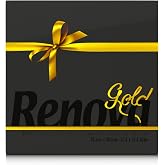 RENOVA Gold Premium Black Large 2 Ply Napkins - 40 Napkins | Gold, 2-ply, 40 napkins, 39.5x39.5cm, black, large thickness, cl
