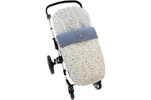 Saco Silla de Paseo Universal Rosy Fuentes- Saco Carrito Bebé - Funda de silla de paseo - Equipado para ser Ajustado perfectamente -Azul Pálido