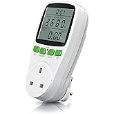 Bearware - Power Monitor Meter Energy Saving Device with LCD Display, Electricity Usage Saving Monitor, Watt Meter, Power Con