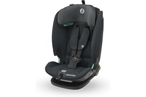 Maxi-Cosi Titan Plus i-Size, mitwachsender Kinderautositz, 15 Monat-12 Jahre (76-150 cm), G-CELL-Seitenaufprallschutz, 4 Liegepositionen, weiche Schaumstoffpolster in Kopfstütze, Authentic Graphite