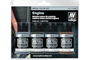 Vallejo- Peinture pour modélisme, 29073, coloré, 32 ML (Lot de 4)